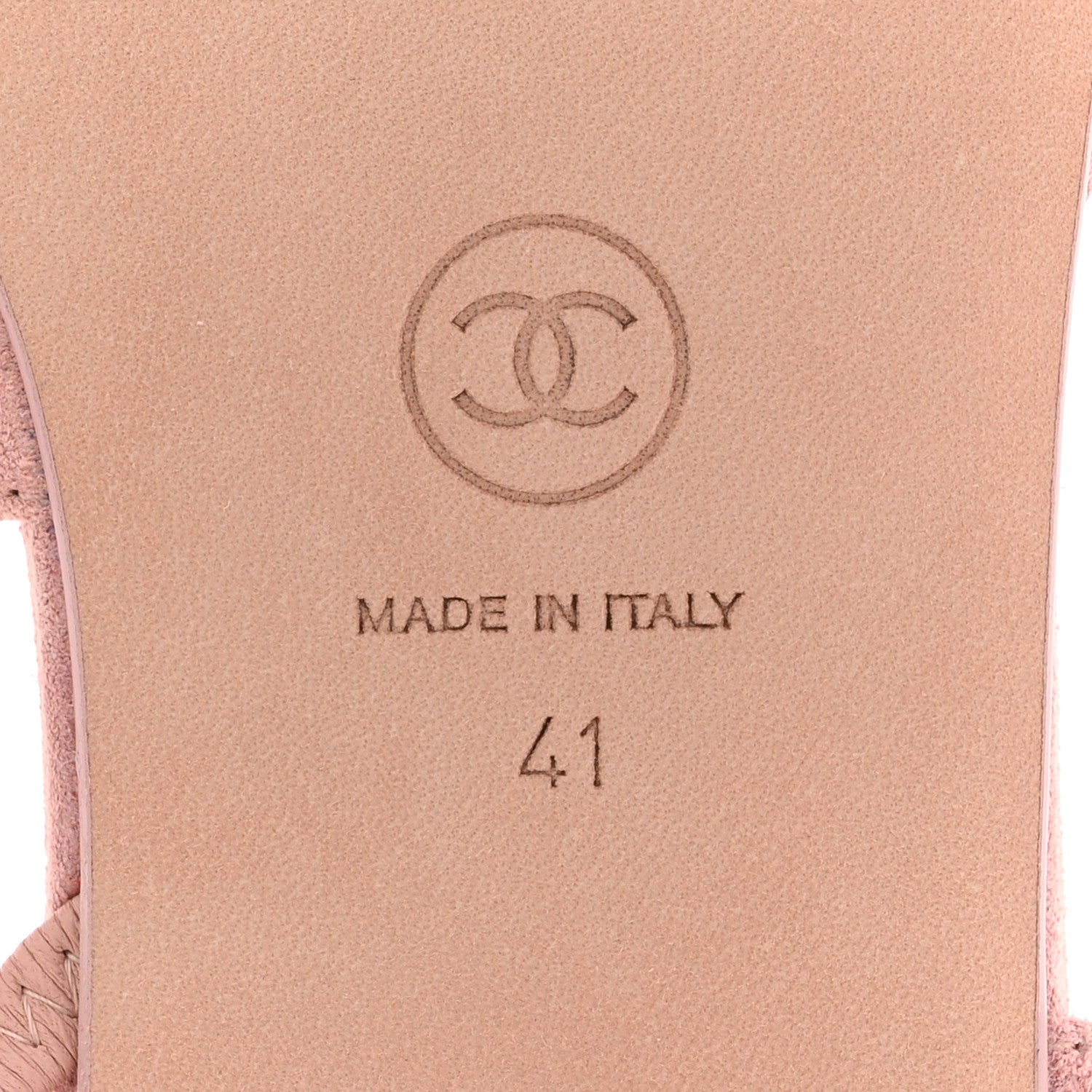 Chanel Suede Cap Toe CC Coco Slingback Pumps 41 Light Pink Coral 7 of 11