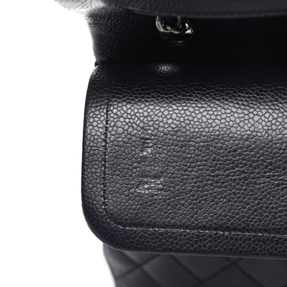 Chanel Caviar Quilted Medium Double Flap Navy 12 of 12