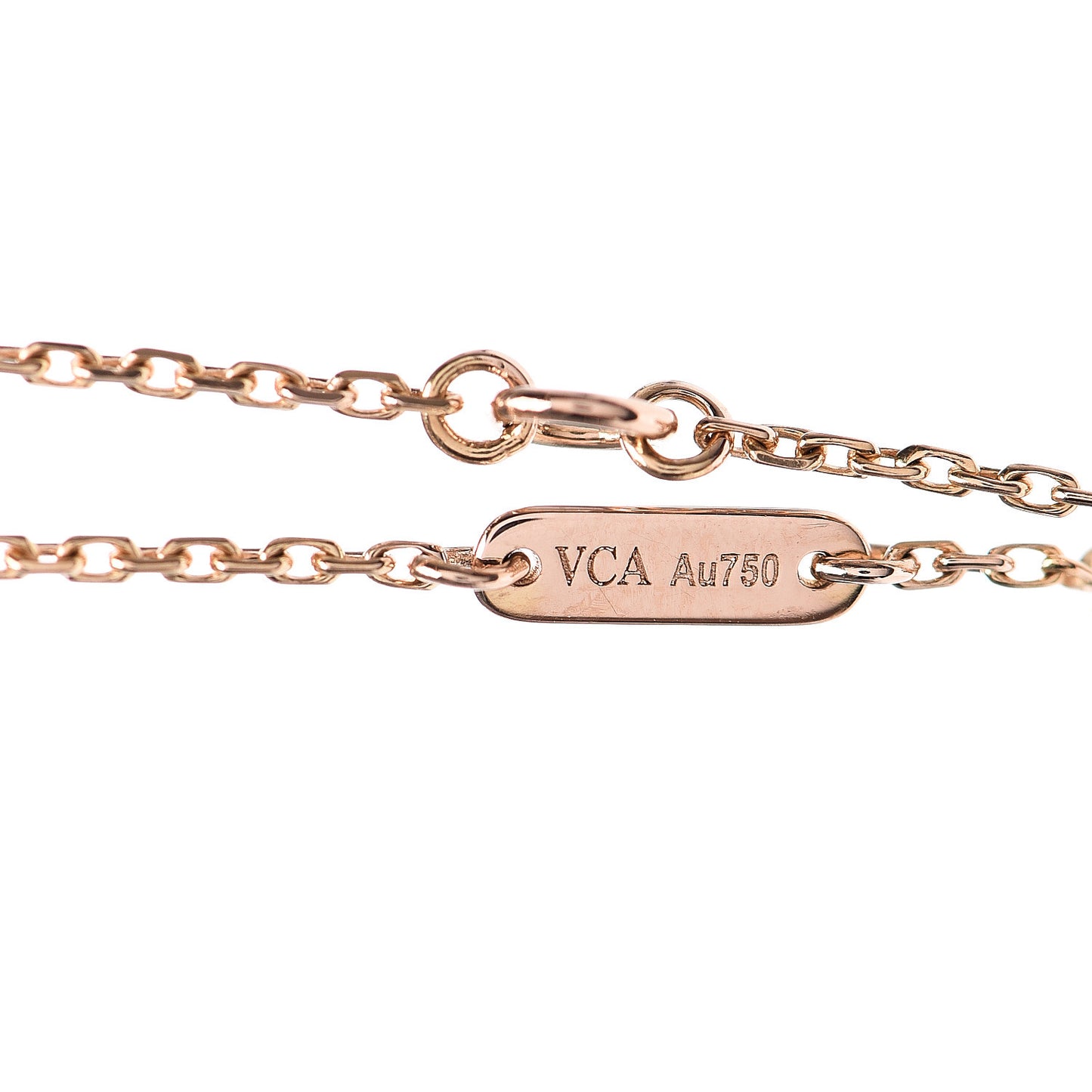 18K Rose Gold Carnelian Sweet Alhambra Bracelet