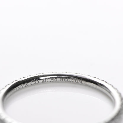 Tiffany 18K White Gold Diamond Metro Ring 4 5 of 6