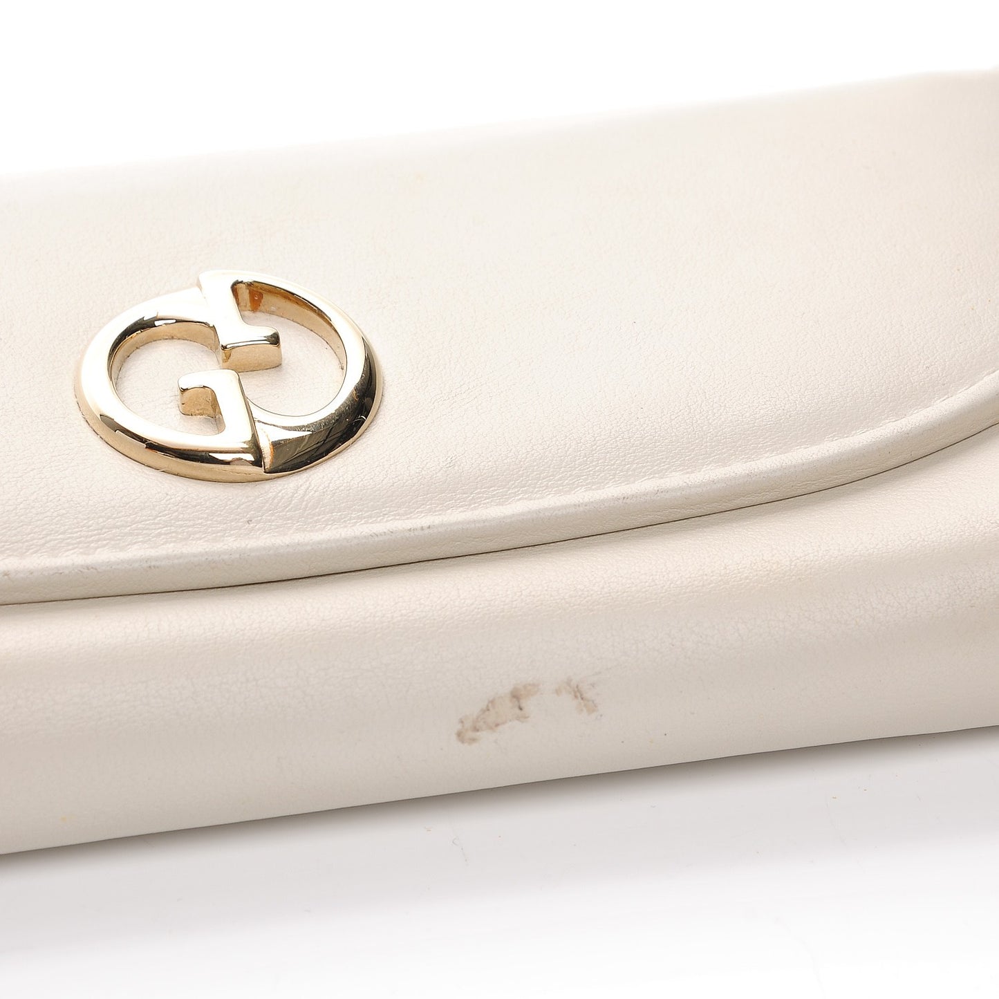 Calfskin 1973 Continental Clutch Wallet Off White