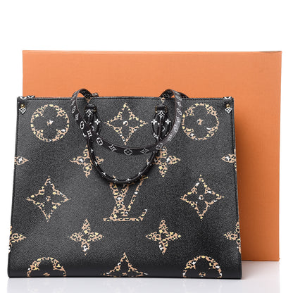 Louis Vuitton Monogram Giant Jungle Onthego GM Black 10 of 10
