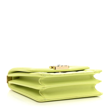 Chanel Calfskin Quilted North South Boy Flap Light Green 4 of 13