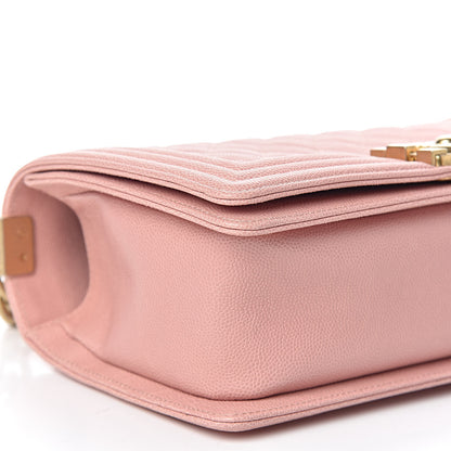 Chanel Caviar Quilted Medium Boy Flap Light Pink 8 of 11