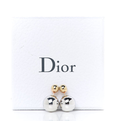 Christian Dior Mise En Dior Tribal Earrings Silver Gold 4 of 4