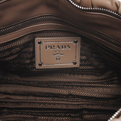 Prada Nappa Gaufre Shopping Satchel Visone 5 of 6