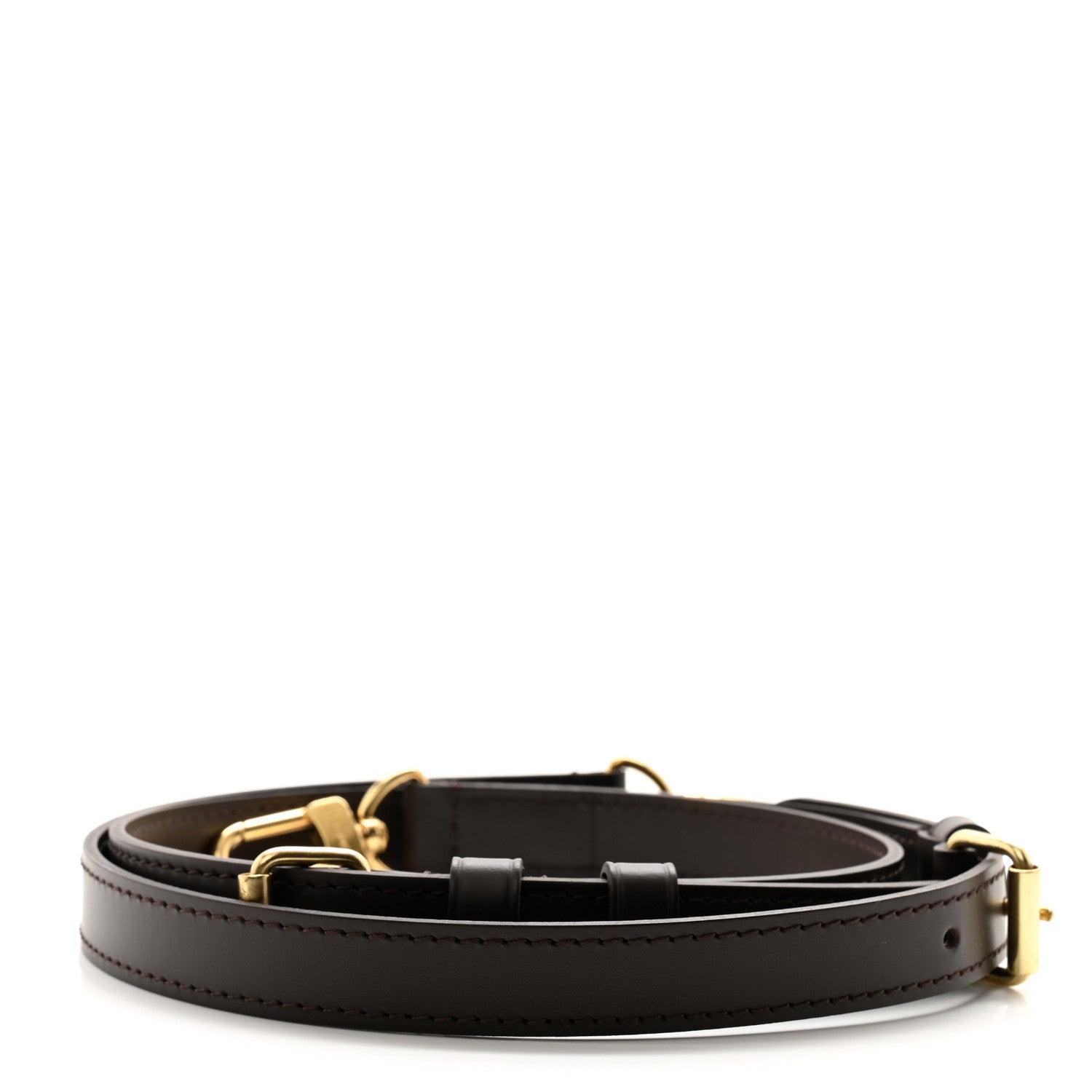 Louis Vuitton Calfskin Adjustable Speedy Bandouliere Shoulder Strap Brown 2 of 3