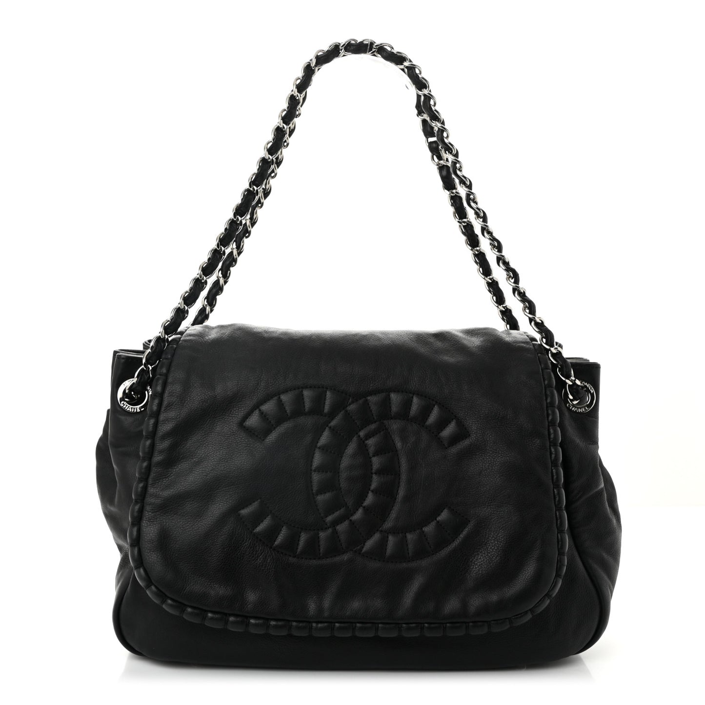 Calfskin Medium On the Bund Flap Black