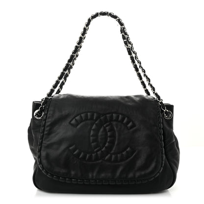 Chanel Calfskin Medium On the Bund Flap Black 1 of 10