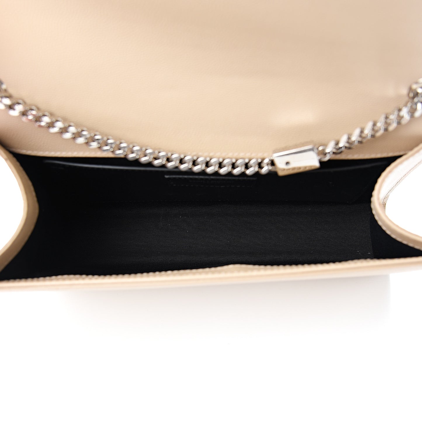 Grain De Poudre Medium Classic Monogram Kate Satchel Sable Beige