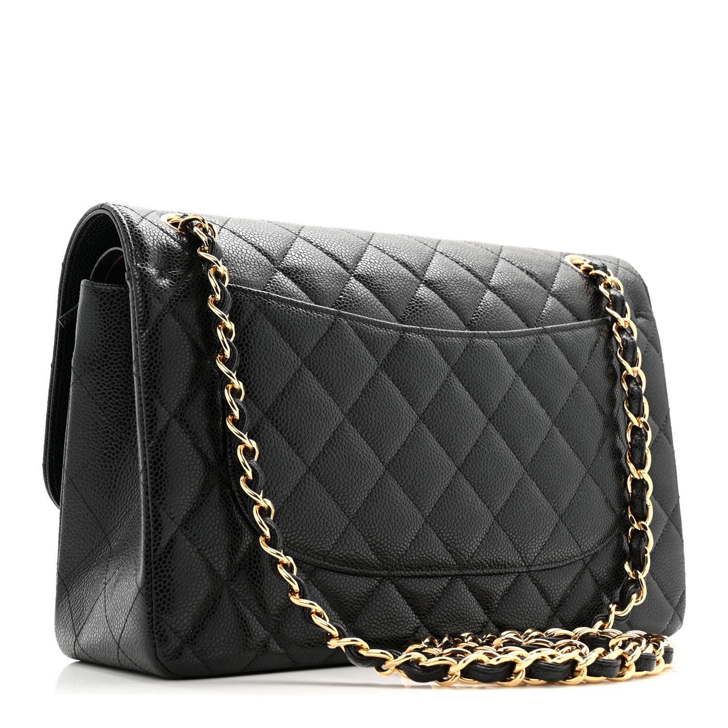 Chanel Caviar Quilted Jumbo Double Flap Black 3 of 13