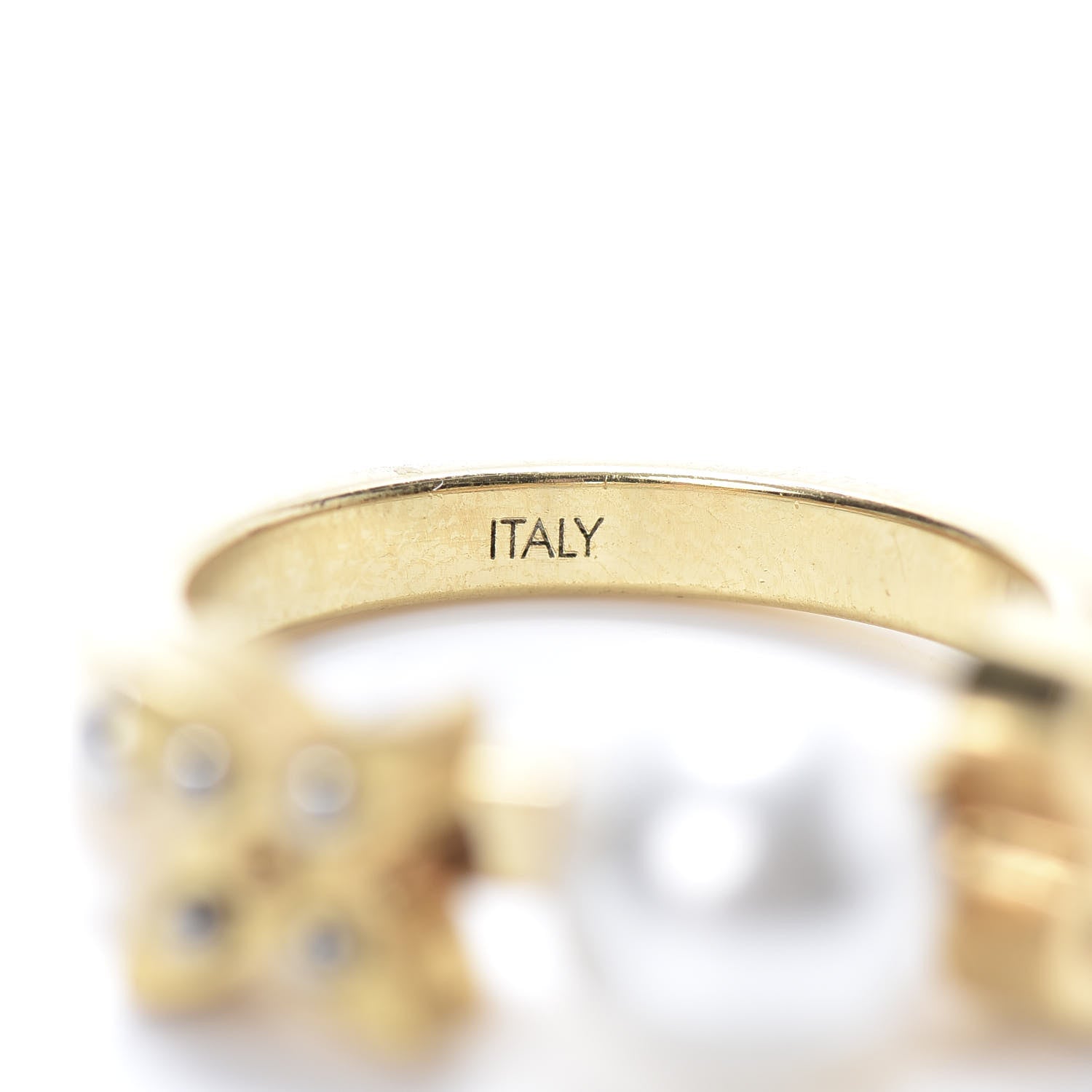 Louis Vuitton Charmy Pearl Ring L Gold 7 of 9