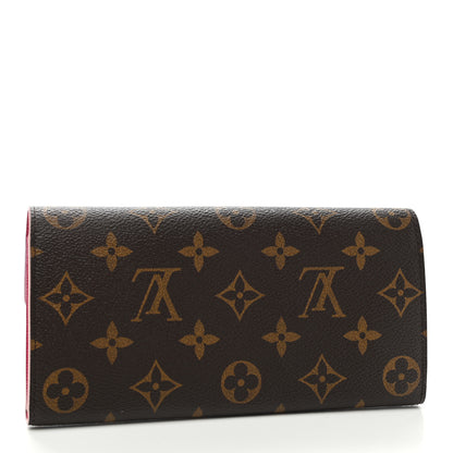 Louis Vuitton Monogram Bloom Flower Emilie Wallet Fuchsia 3 of 8