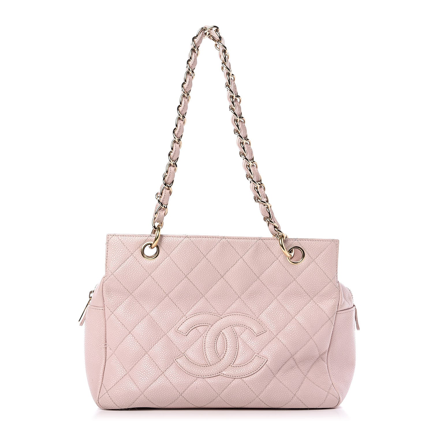 Chanel Caviar Quilted Petit Timeless Shopping Tote PTT Pink 1 of 13