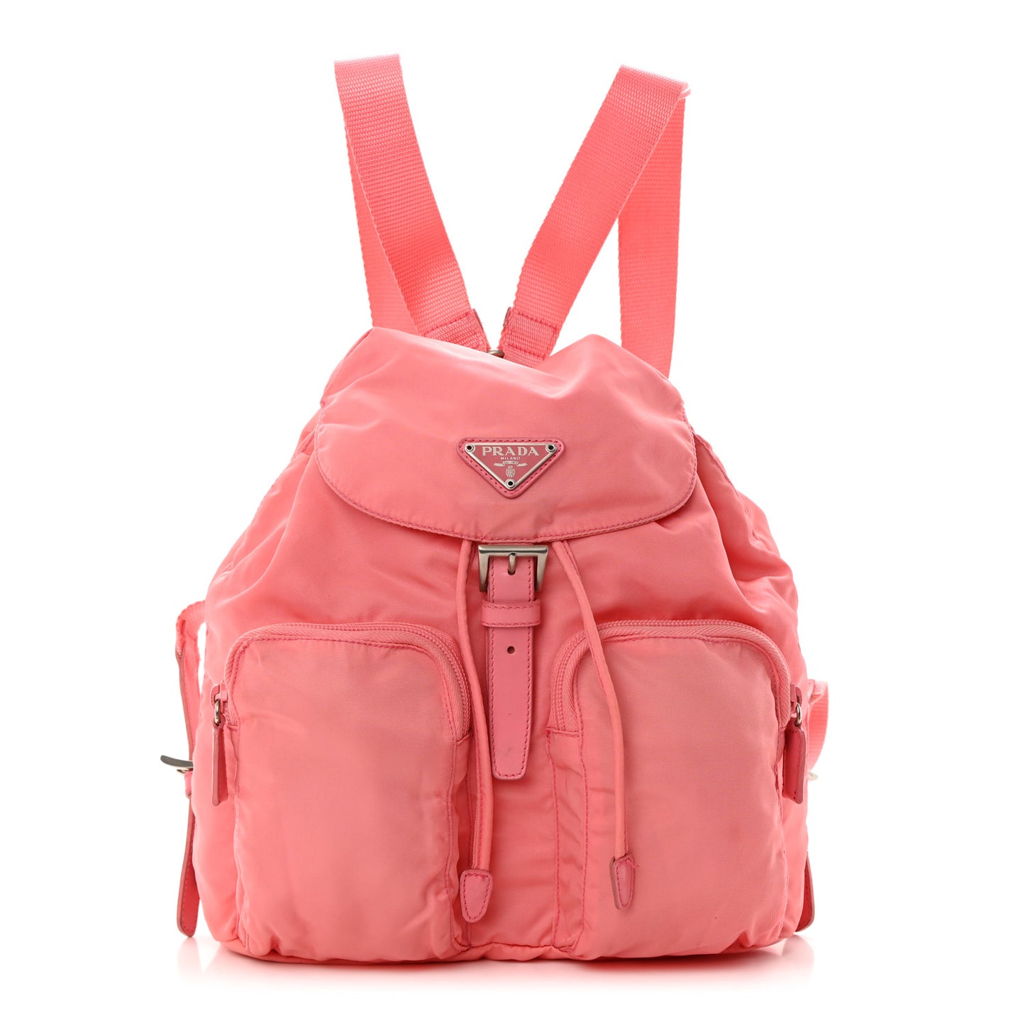 Nylon Vela Medium Backpack Pink