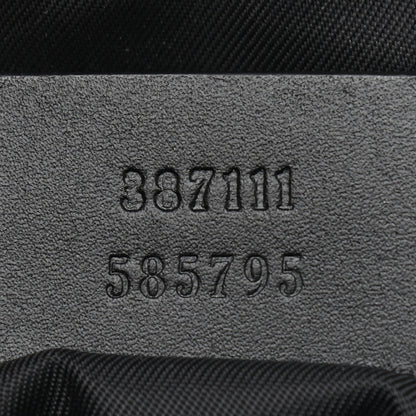 Gucci GG Supreme Monogram Web Messenger Bag Black 7 of 11