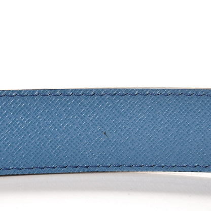Burberry London Grainy Calfskin 30mm Webster Reversible Belt 38 95 Black Airforce Blue 4 of 8