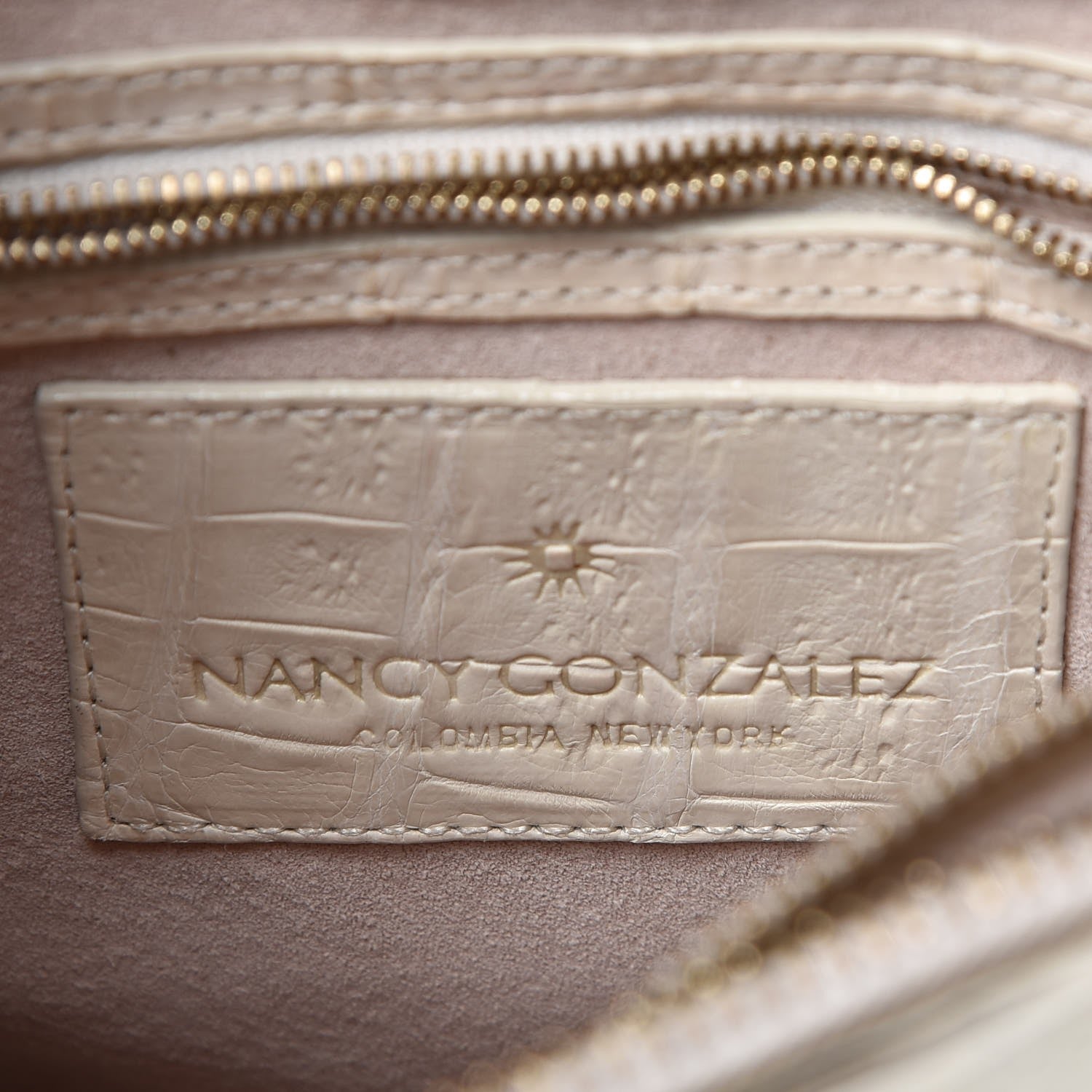 Nancy Gonzalez Crocodile Chain Flap Shoulder Bag White 7 of 16