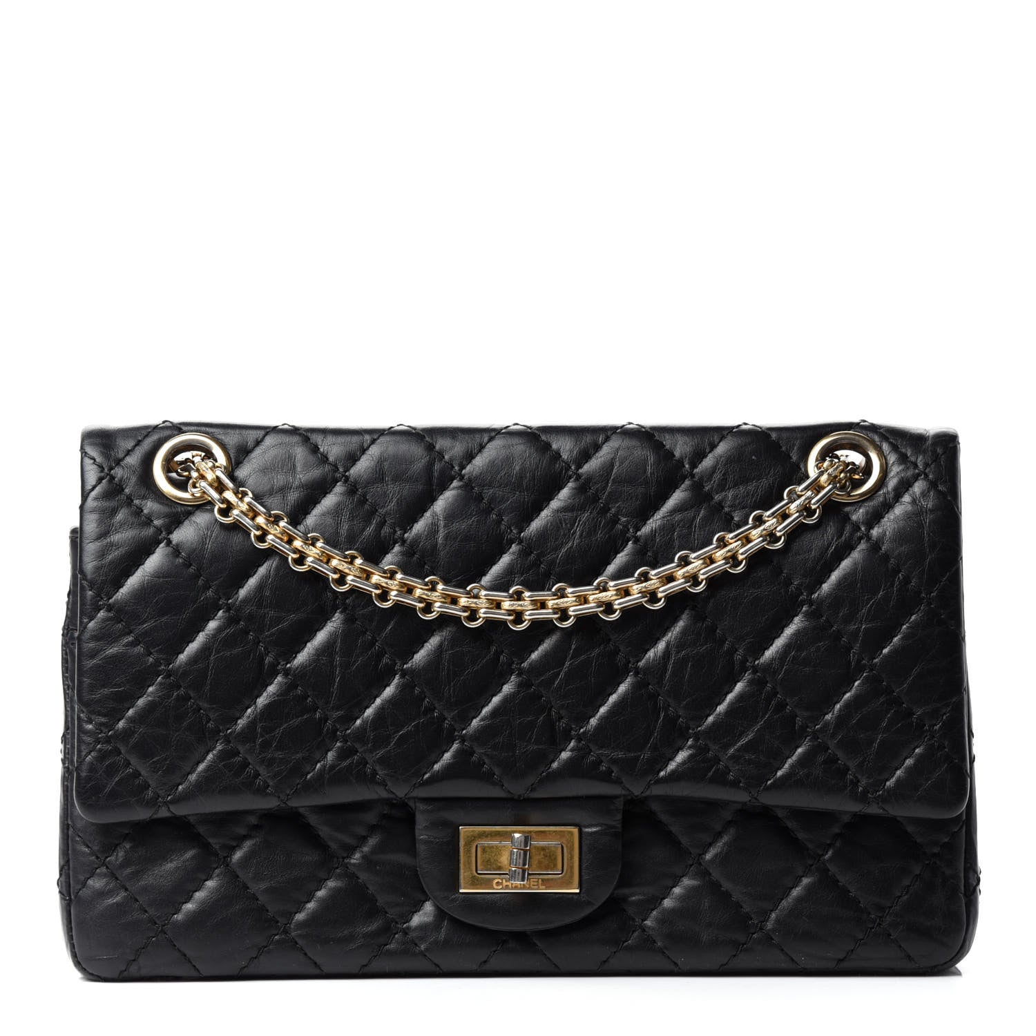 Chanel Aged Calfskin Quilted 2.55 Reissue 226 Flap Black 1 of 11