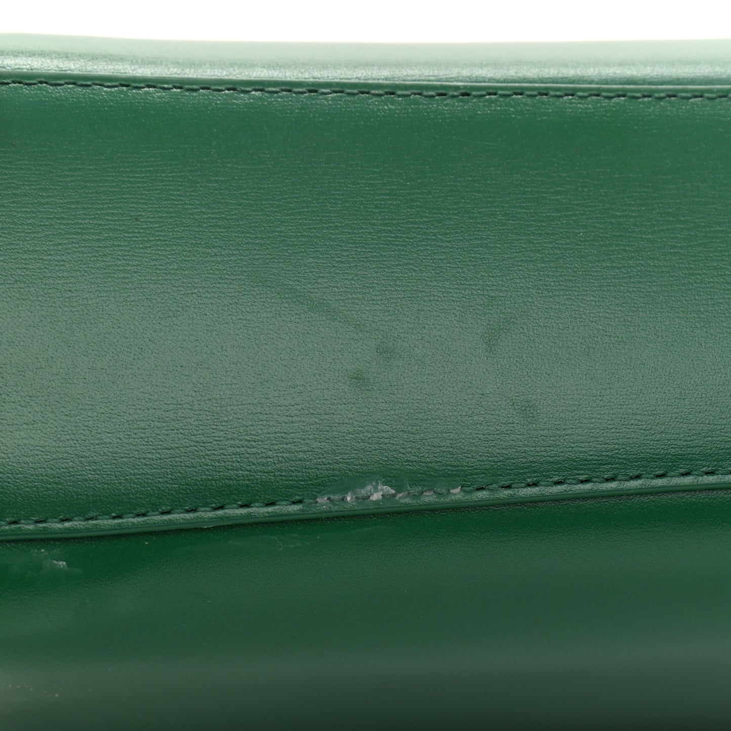 Box Calfskin Nappa Clip Bag Racing Green