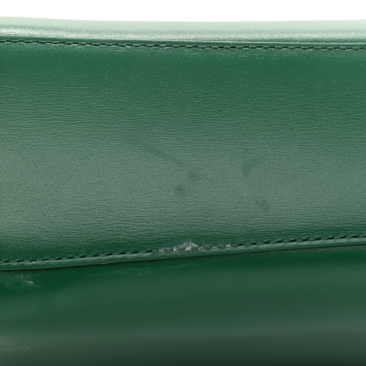 Bottega Veneta Box Calfskin Nappa Clip Bag Racing Green 8 of 16