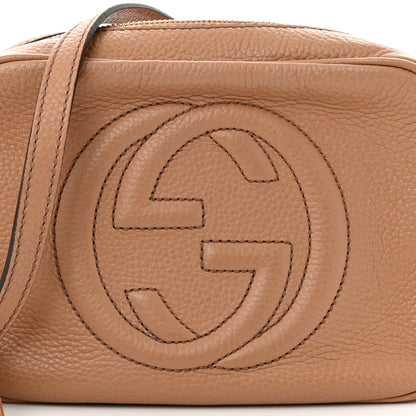 Gucci Pebbled Calfskin Small Soho Disco Bag Camelia 8 of 10