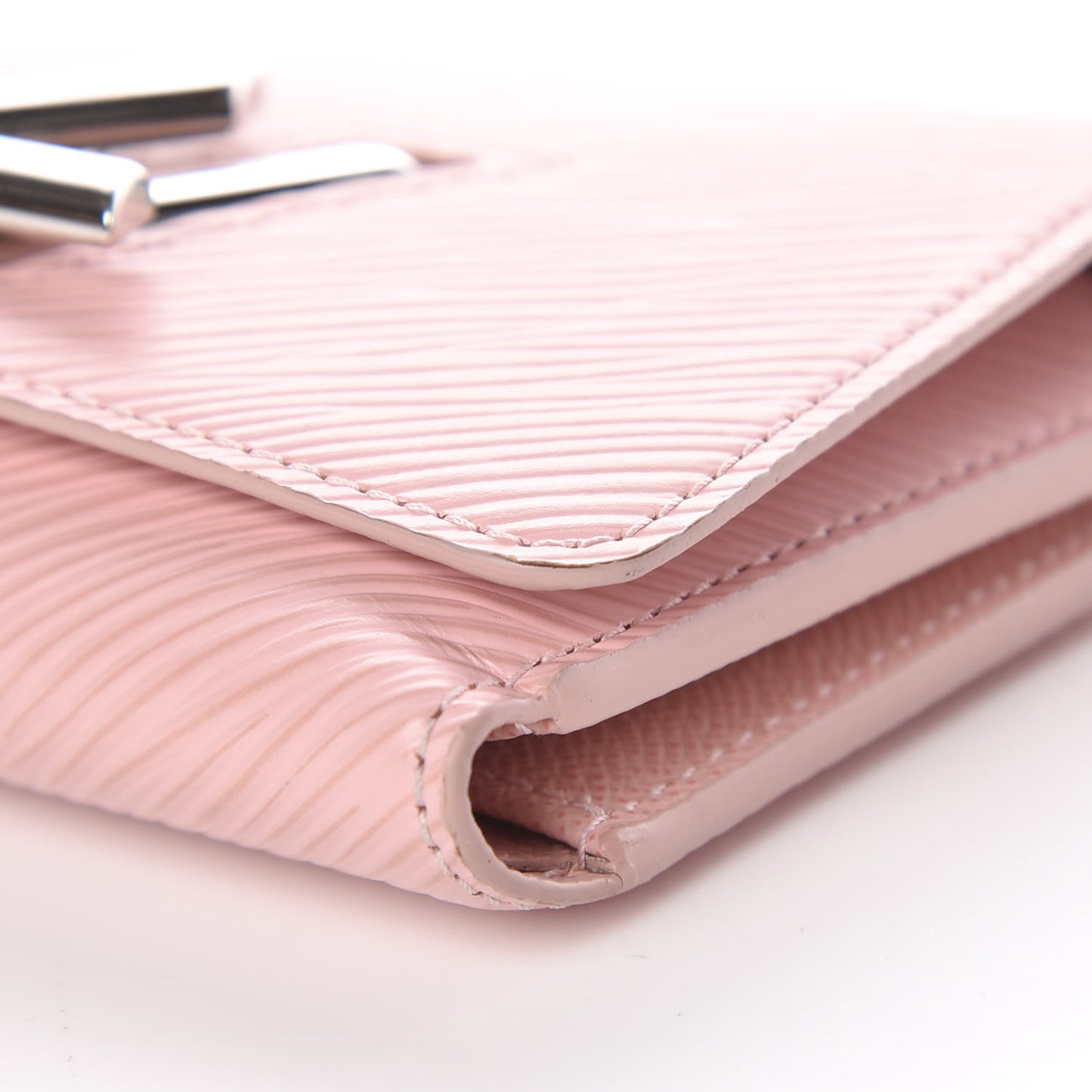 Epi Twist Compact Wallet Rose Ballerine