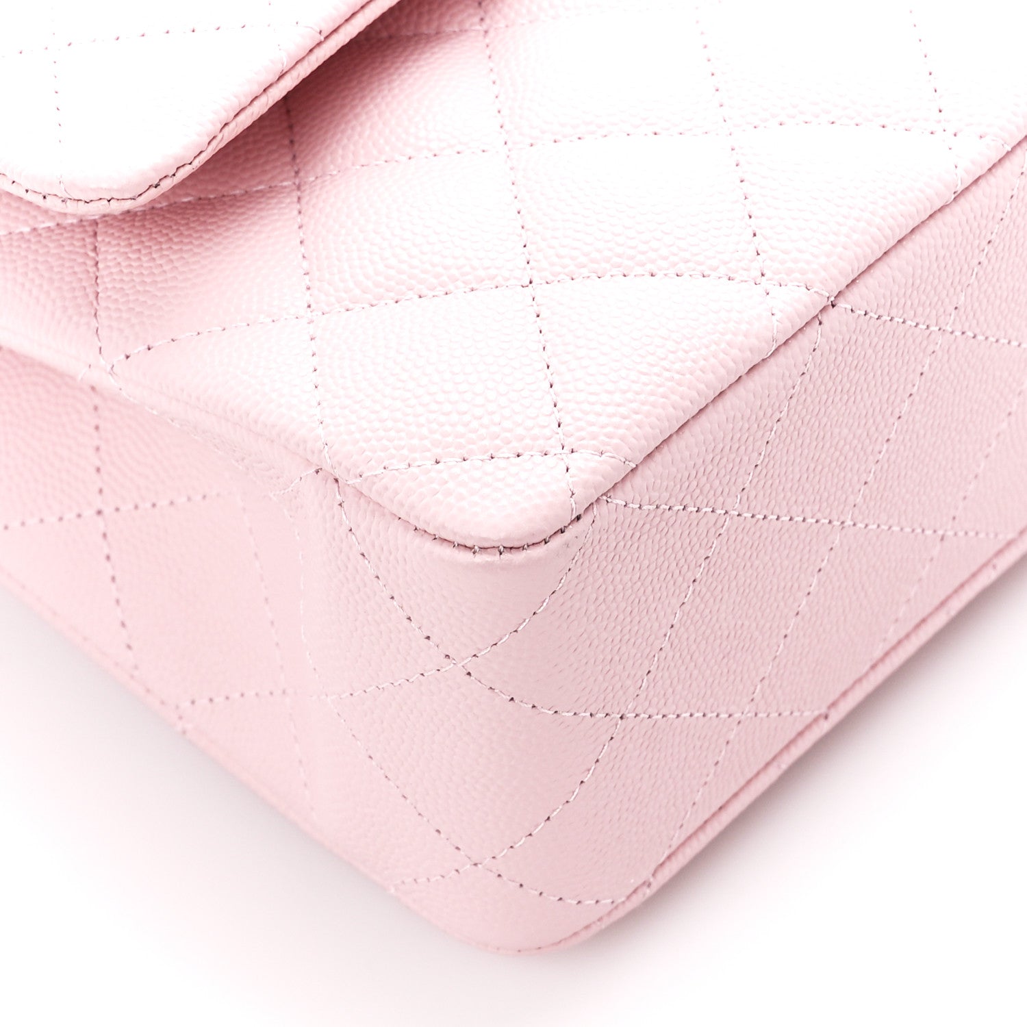 Chanel Caviar Quilted Medium Double Flap Light Pink 10 of 12