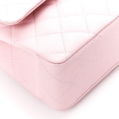 Chanel Caviar Quilted Medium Double Flap Light Pink 10 of 12