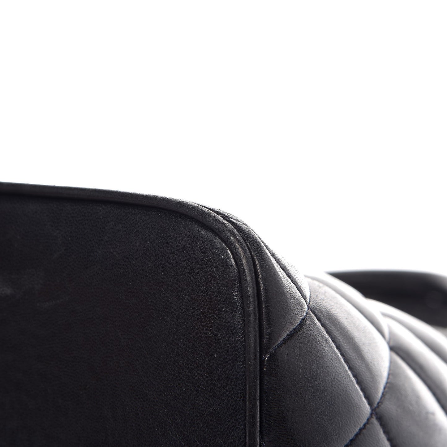 Lambskin Quilted Medallion Tote Black