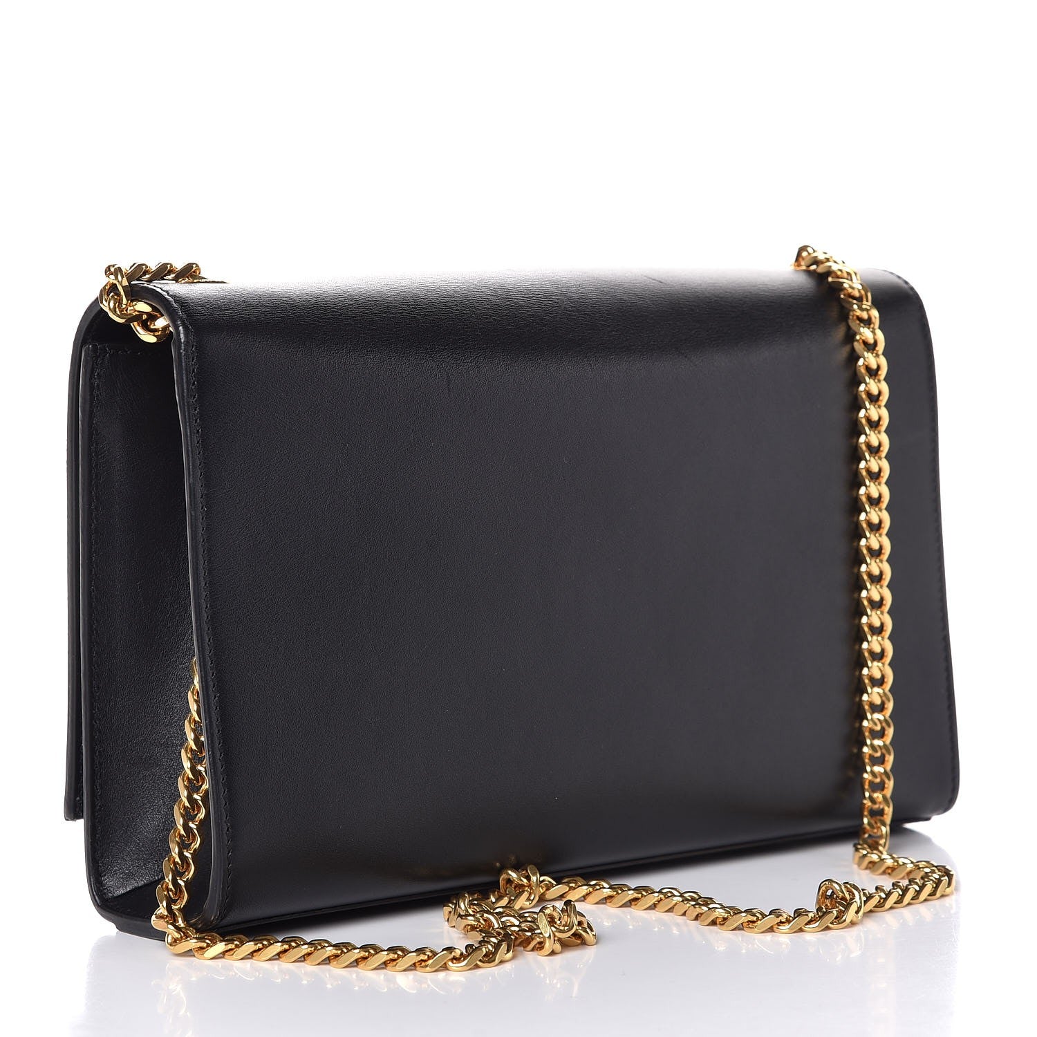 Saint Laurent Smooth Calfskin Medium Classic Monogram Kate Tassel Satchel Black 3 of 9