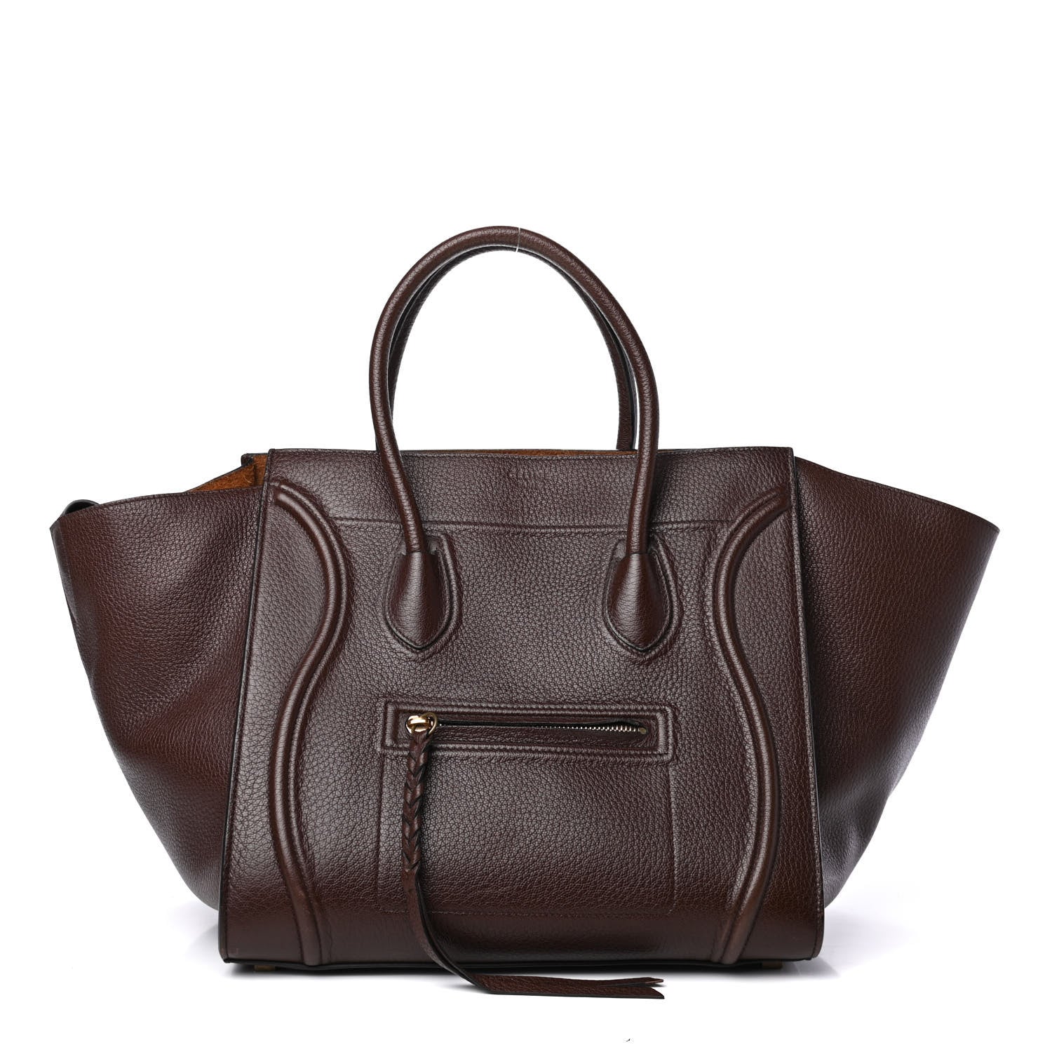 Celine Grained Calfskin Medium Phantom Luggage Brown 1 of 4