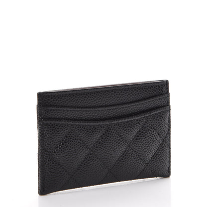 Chanel Caviar Quilted Card Holder Black 3 of 9