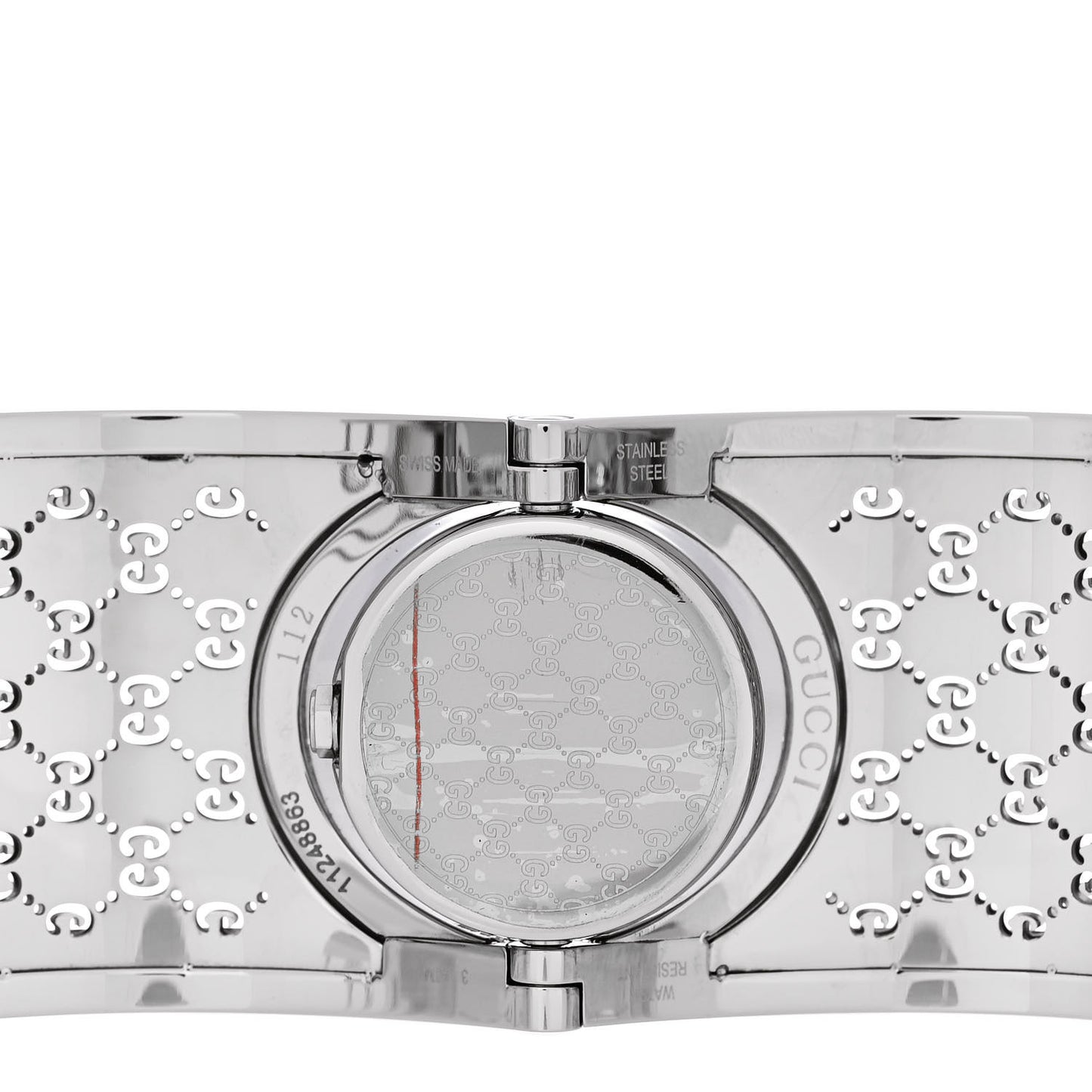 Stainless Steel Diamond Bezel 33mm Twirl Quartz Watch Brown