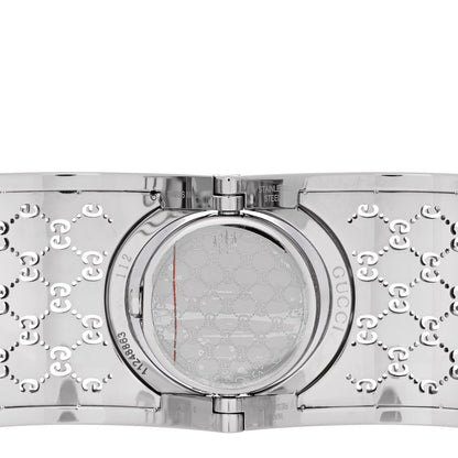 Gucci Stainless Steel Diamond Bezel 33mm Twirl Quartz Watch Brown 4 of 5