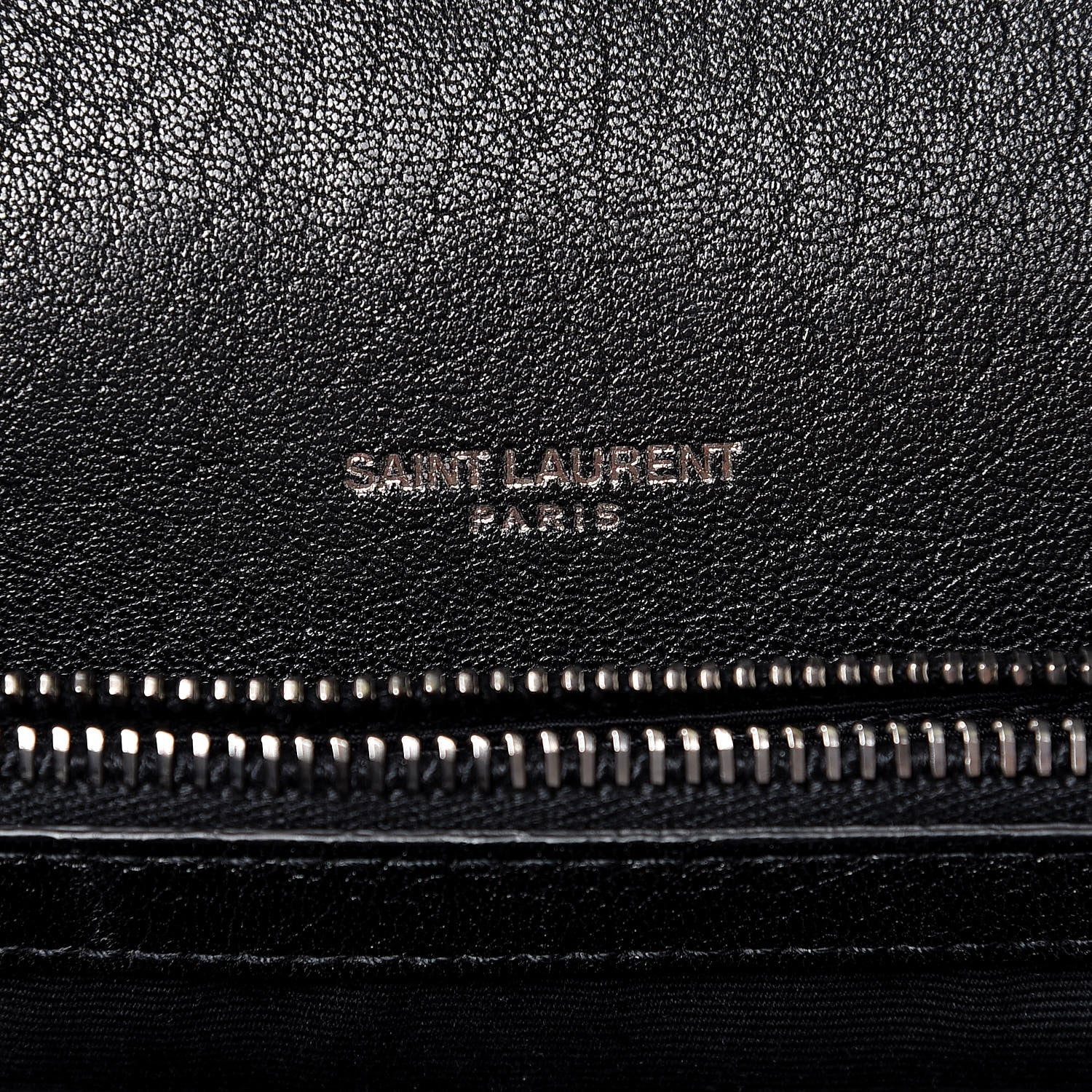 Saint Laurent Sheepskin Matelasse Chevron Monogram Medium College Bag Black 6 of 7