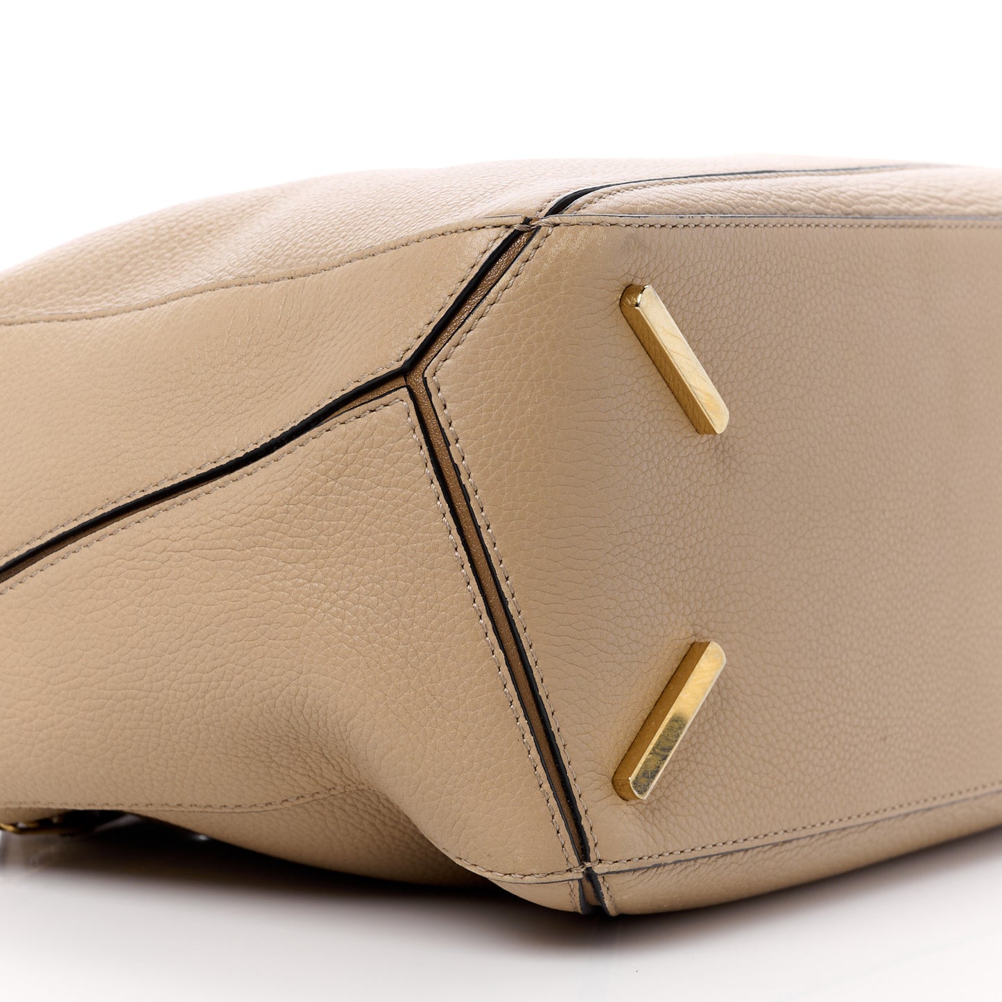 Calfskin Medium Puzzle Bag Sand Mink