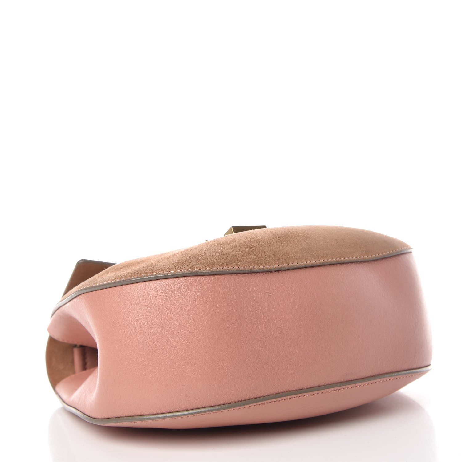 Chloe Suede Smooth Calfskin Drew Shoulder Bag Misty Rose 4 of 11