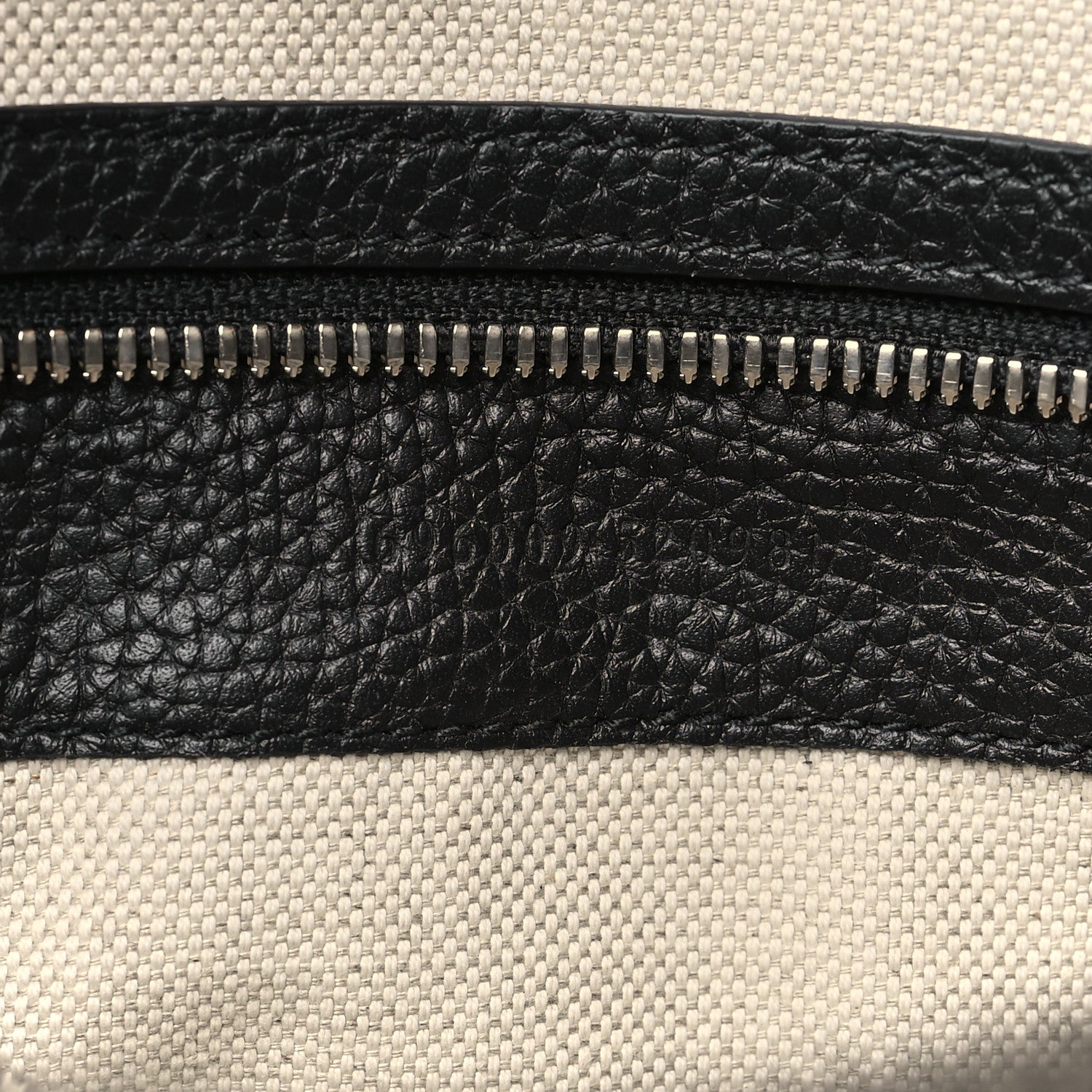 Gucci Piuma Calfskin Jumbo GG Embossed Medium Wristlet Messenger Bag Black 7 of 11