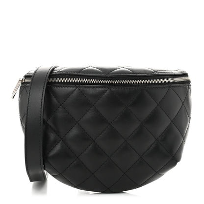 Chanel Calfskin Quilted Waist Belt Bag Black 1 of 10
