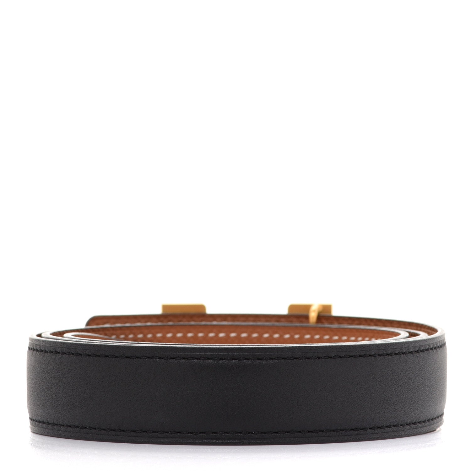 Hermes Swift Epsom 24mm Mini Constance H Belt 80 Black Gold 2 of 6