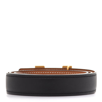 Hermes Swift Epsom 24mm Mini Constance H Belt 80 Black Gold 2 of 6