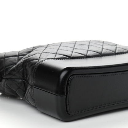 Chanel Aged Calfskin Quilted Large Gabrielle Hobo Black 9 of 12