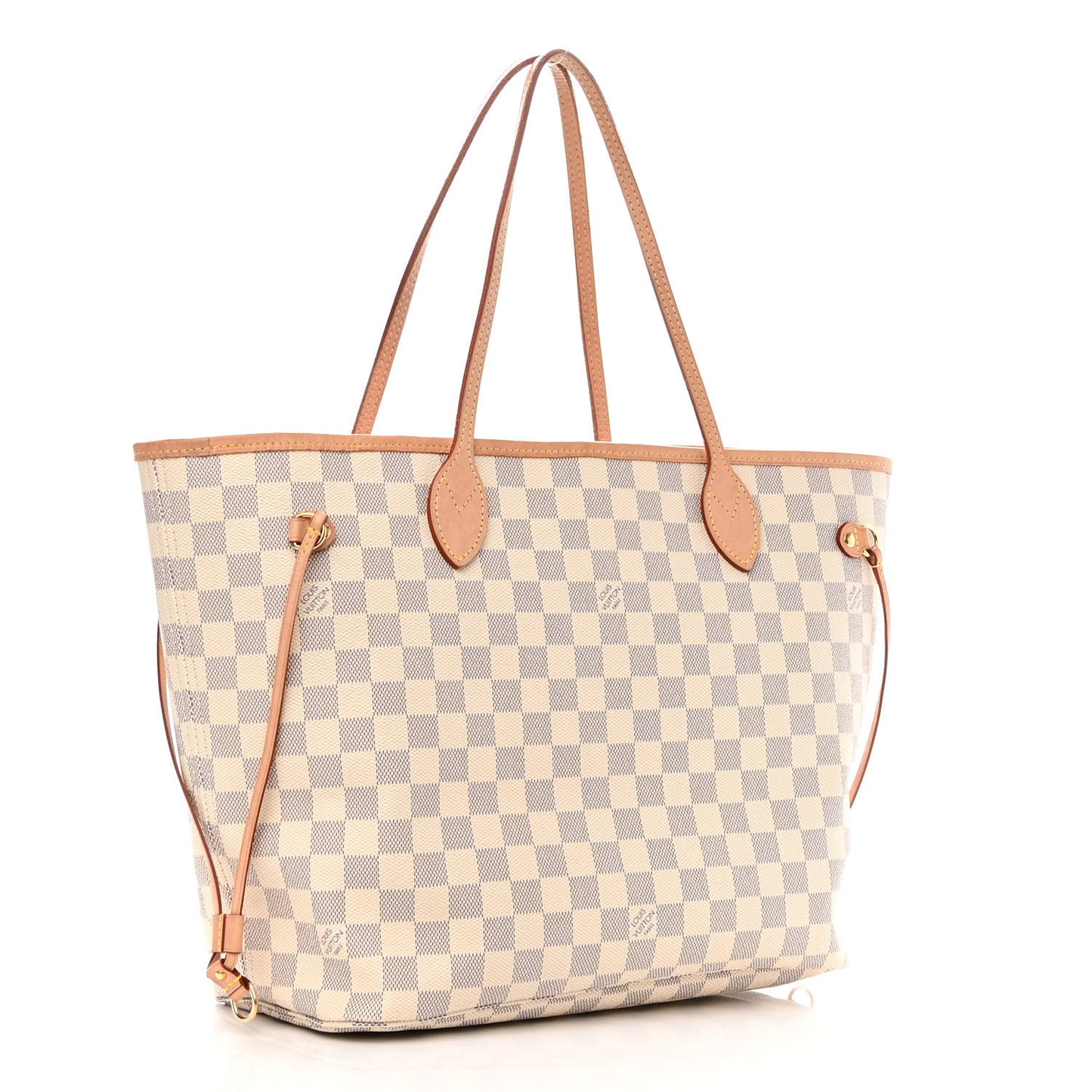 Damier Azur Neo Neverfull MM Rose Ballerine