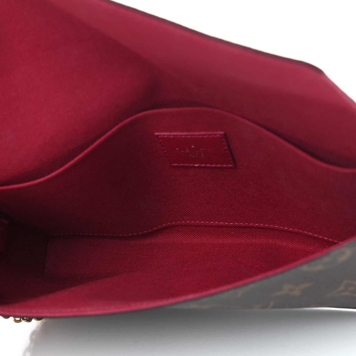 Louis Vuitton Monogram Pochette Felicie Chain Wallet Fuchsia 5 of 10