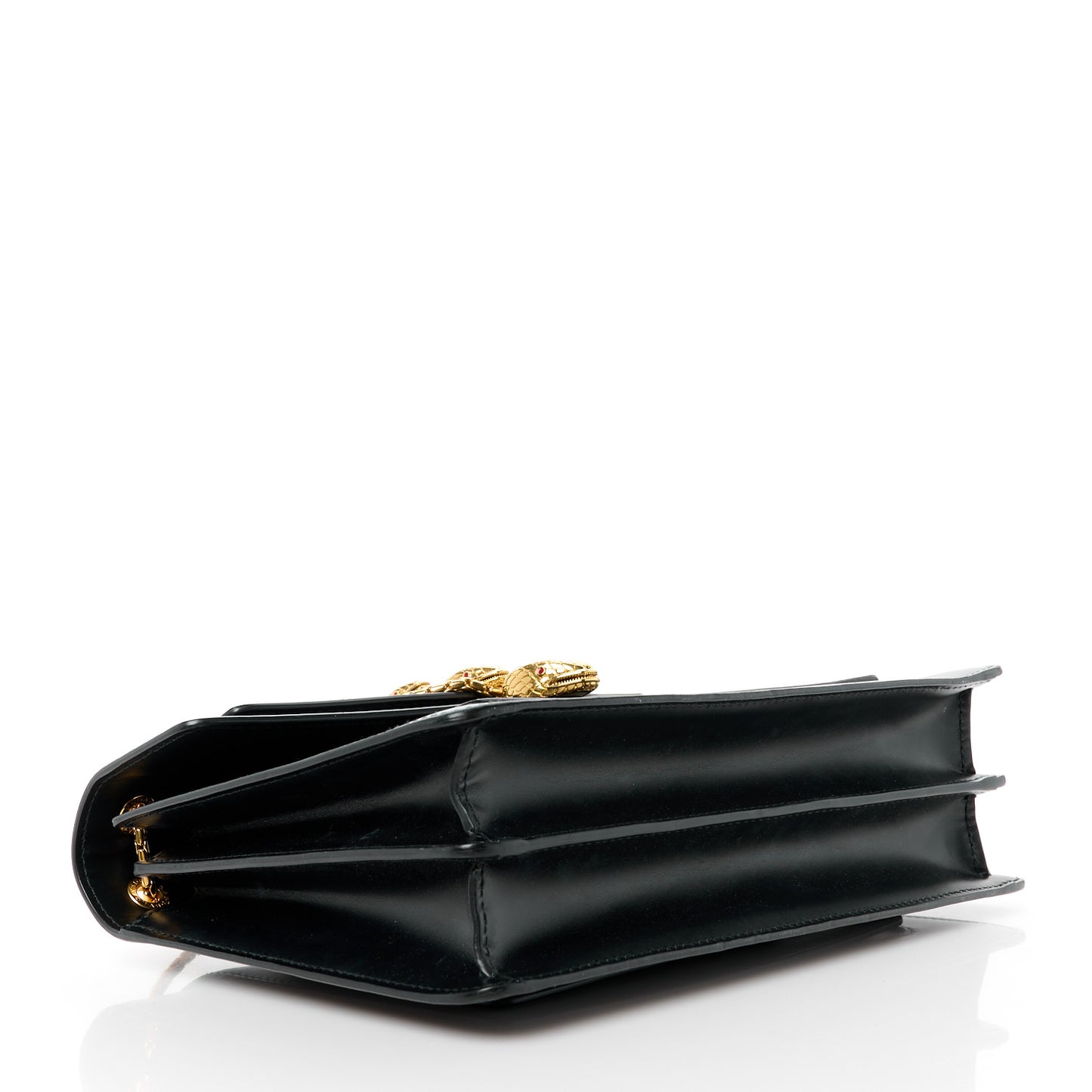 X ALEXANDER WANG Lambskin Serpenti Forever Flap Black