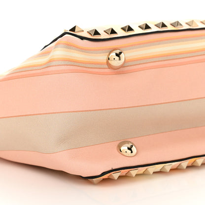 Valentino Garavani Vitello Native Couture 1975 Small Rockstud Tote Mandarin Sorbet 8 of 10