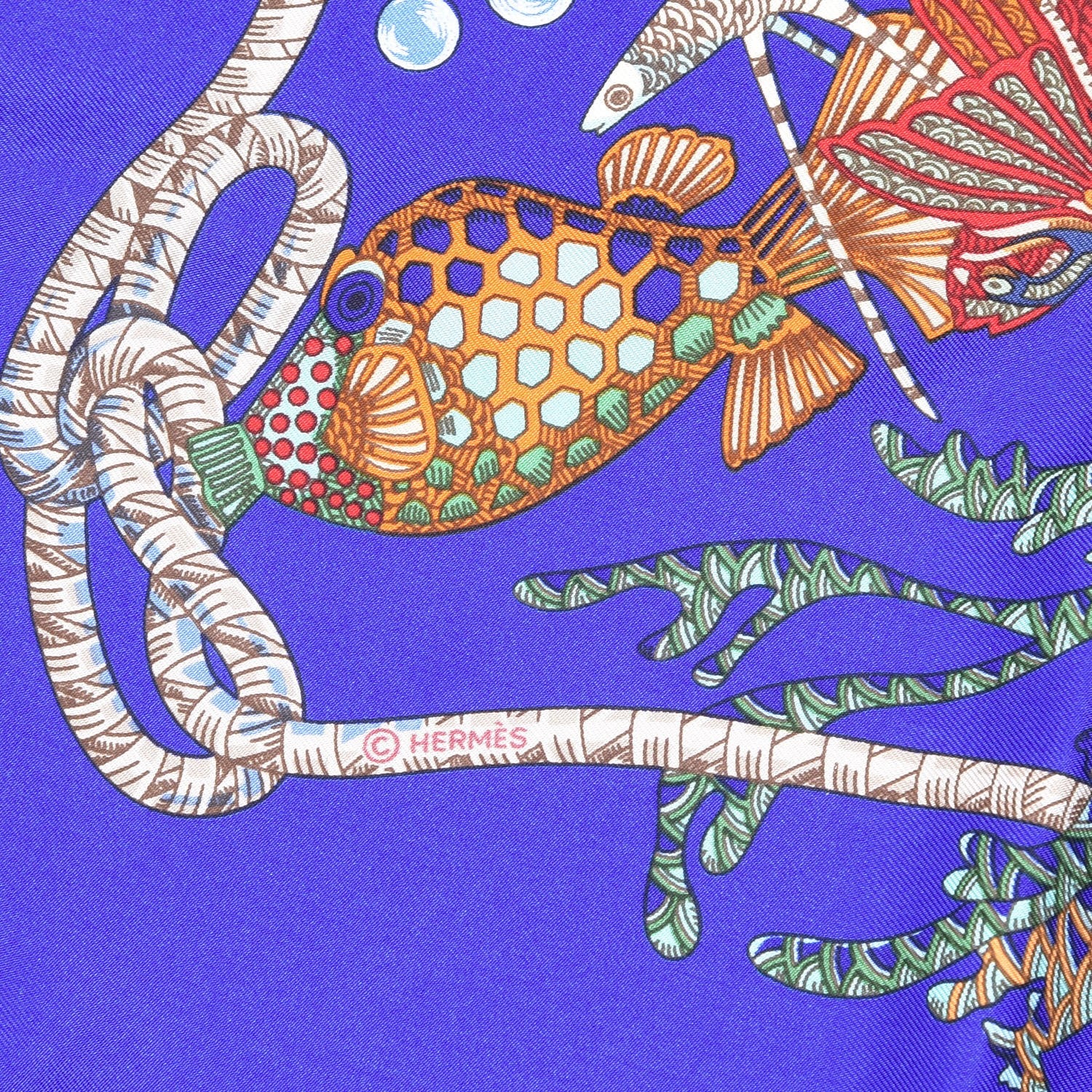 Hermes Silk Grands Fonds Scarf 90 4 of 5