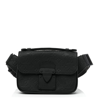 Louis Vuitton Taurillon Monogram S Lock Sling Bag Black 1 of 12