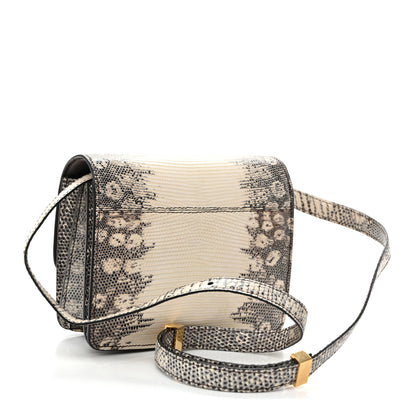 Celine Lizard Small Classic Box Flap Bag Natural 3 of 9